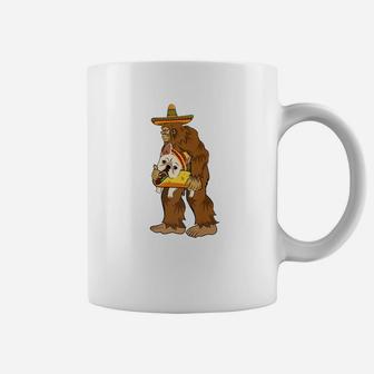 Bigfoot Sombrero Carry French Bulldog Taco Cinco De Mayo Shi Coffee Mug - Seseable