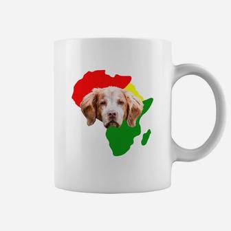Black History Month African Map Brittany Gift For Pet Lovers Proud Black Coffee Mug - Seseable