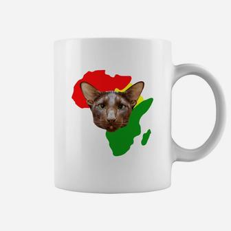 Black History Month African Map Havana Brown Gift For Pet Lovers Proud Black Coffee Mug - Seseable