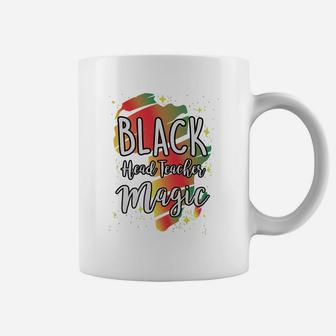 Black History Month Black Head Teacher Magic Proud African Job Title Coffee Mug - Seseable