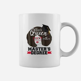 Black Queen Masters Degree Graduation Msw Mba Gift Coffee Mug - Seseable