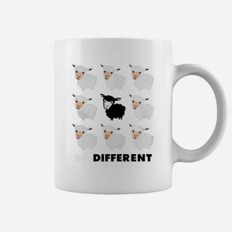 Black Sheep Be Different Shirt Coffee Mug - Seseable
