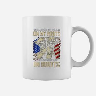 Blame It All On My Roots I Showed Up In Boots Coffee Mug - Seseable