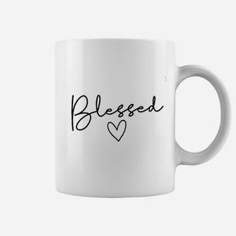 Blessed Mom Blessed Love Heart Mother Coffee Mug - Seseable