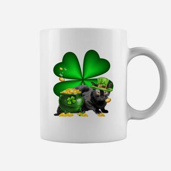 Bombay Shamrock St Patricks Day Irish Great Cat Lovers Coffee Mug - Seseable
