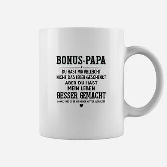 Bonus Papa Tassen Dankbarkeitsspruch, Lebensverbesserer Tee - Seseable