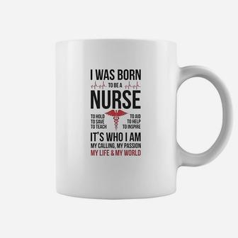 Born To Be A Nurse Gift For Nurses Coffee Mug | Seseable CA