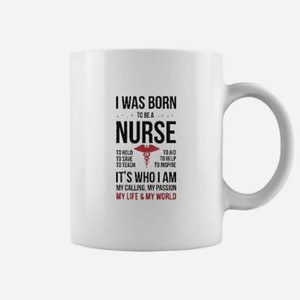 Born To Be A Nurse Gift For Nurses Coffee Mug | Seseable CA