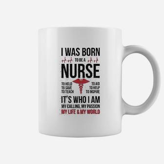 Born To Be A Nurse Gift For Nurses Coffee Mug | Seseable CA