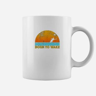 Born To Wake Vintage Style Coffee Mug - Seseable