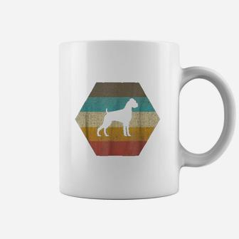 Boxer Dog Retro Vintage 70s Silhouette Breed Gift Coffee Mug - Seseable