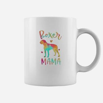 Boxer Mama Colorful Boxer Gifts Dog Mom Coffee Mug - Seseable