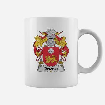 Briones Family Crest Spanish Family Crests Coffee Mug - Seseable