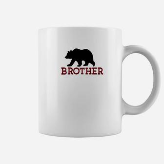 Brother Bear Matching Red Buffalo Christmas Coffee Mug - Seseable