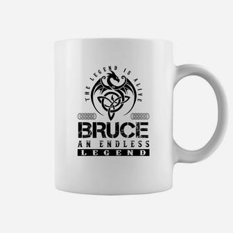 Bruce Shirts - Legend Alive Bruce Name Shirts Coffee Mug - Seseable