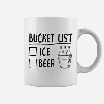 Bucket List Ice Beer Funny Drinking Lover Coffee Mug - Seseable