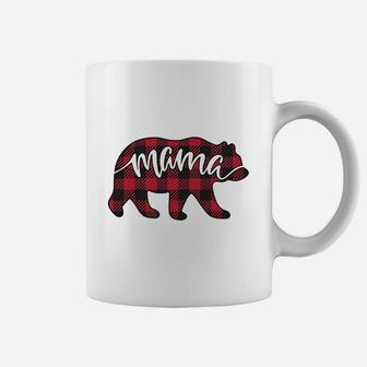 Buffalo Plaid Mama And Papa Bear Mugs Coffee Mug - Seseable
