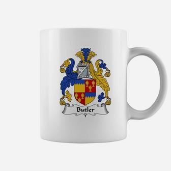 Butler Coat Of Arms Irish Family Crests Coffee Mug - Seseable