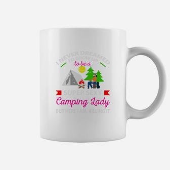 Camping Lady Camping Coffee Mug - Seseable