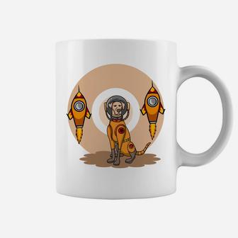 Cartoon Astronaut Dog In Space Cute Dog Lovers Gift Coffee Mug - Seseable