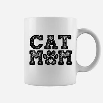 Cat Cat Mom Crazy Paw Lover Lady Coffee Mug - Seseable