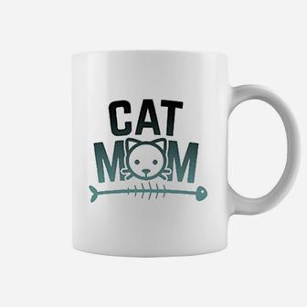 Cat Mom Cute Letters Print Cat Graphic Coffee Mug - Seseable