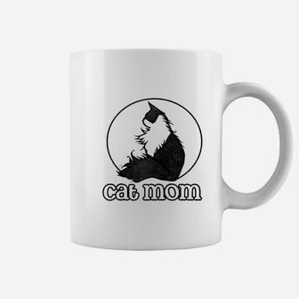 Cat Mom I Love My Tuxedo Cat Coffee Mug - Seseable