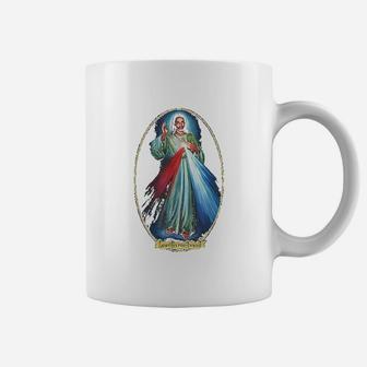 Catholic Devine Mercy Devotion Prayer Saint Faustina Coffee Mug - Seseable