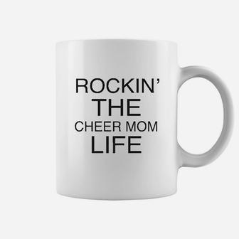 Cheer Mom Rockin The Cheer Mom Life Coffee Mug - Seseable