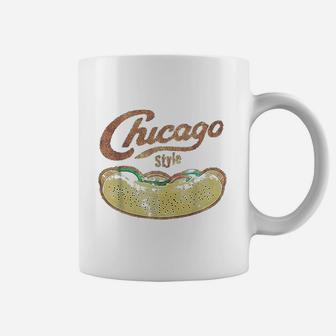 Chicago Style Hot Dog Distressed Coffee Mug - Seseable