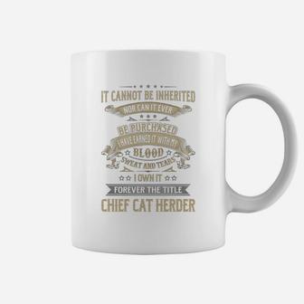 Chief Cat Herder Forever Job Title s Coffee Mug - Seseable