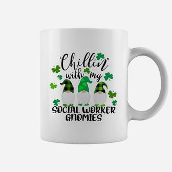 Chillin With My Social Worker Gnomies St Patricks Day Coffee Mug - Seseable