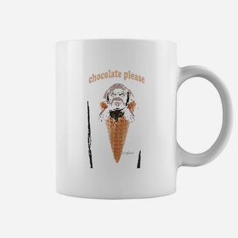 Chocolate Lab Puppy Ice Cream Cone Coffee Mug - Seseable
