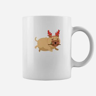 Christmas Funny Bulldogs Antlers Xmas Christmas Tee Coffee Mug - Seseable