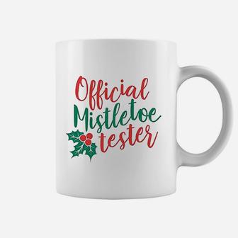 Christmas Official Mistletoe Tester Coffee Mug - Seseable