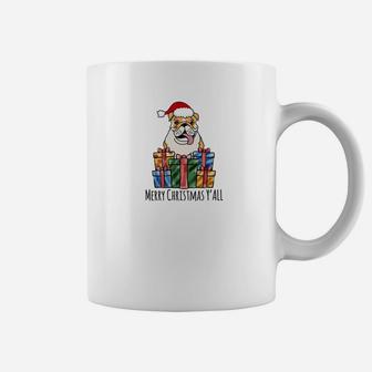 Christmas Present English Bulldog Novelty Shirt Coffee Mug - Seseable