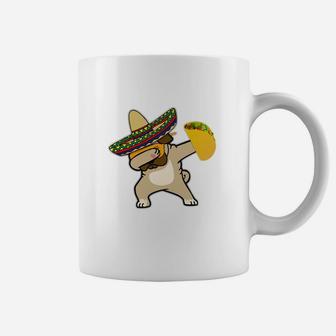 Cinco De Mayo Dabbing Pug Dog Taco Mexican Sombrero Coffee Mug - Seseable