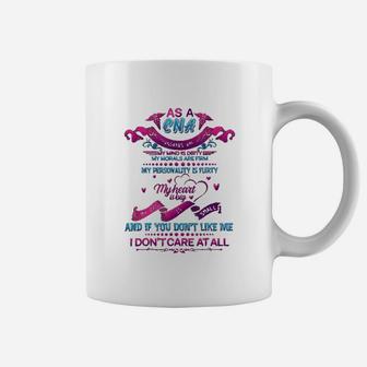 Cna Dont Care At All Certified Nurse Assistant Funny Design Coffee Mug - Seseable