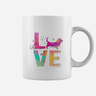 Colorful Basset Hound Dog Mom Gifts Basset Hound Coffee Mug | Seseable CA