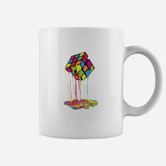 Colorfull Melting Rubik Rubix Rubics Cube Coffee Mug - Seseable