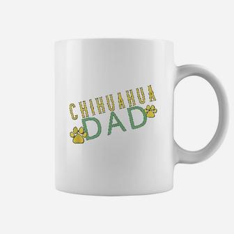 Cool Chihuahua Dad Dog Paw Print Coffee Mug - Seseable