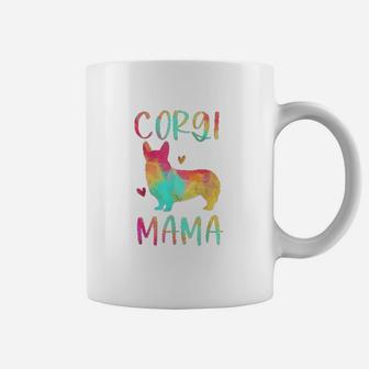 Corgi Mama Colorful Welsh Corgi Gifts Dog Mom Coffee Mug - Seseable