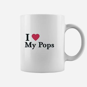 Custom I Love My Pops Dad Father Papa Coffee Mug - Seseable