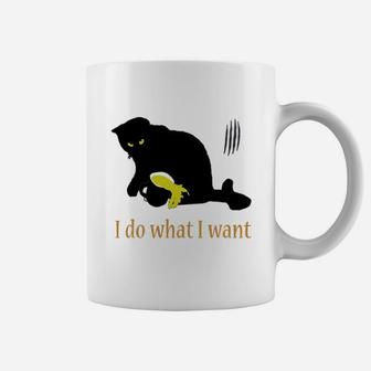 Cute Black Cat Do What I Want Coffee Mug - Seseable