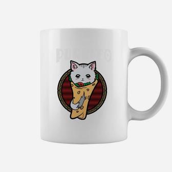 Cute Purrito Burrito Cat Funny Ca Cat Lover Gifts Coffee Mug - Seseable
