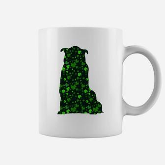 Cute Shamrock Collie Mom Dad Gift St Patricks Day Awesome Dog Lovers Gift Coffee Mug | Seseable CA