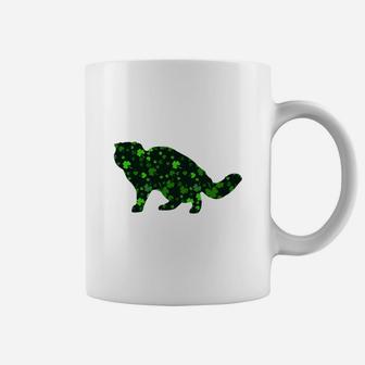 Cute Shamrock Exotic Shorthair Mom Dad Gift St Patricks Day Awesome Cat Lovers Gift Coffee Mug | Seseable CA