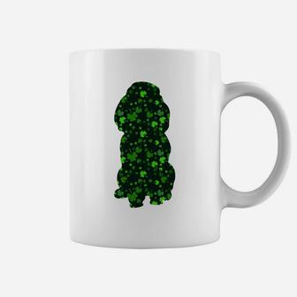 Cute Shamrock Poodle Mom Dad Gift St Patricks Day Awesome Dog Lovers Gift Coffee Mug | Seseable CA