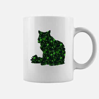 Cute Shamrock Ragamuffin Mom Dad Gift St Patricks Day Awesome Cat Lovers Gift Coffee Mug - Seseable