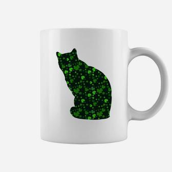 Cute Shamrock Siamese Mom Dad Gift St Patricks Day Awesome Cat Lovers Gift Coffee Mug | Seseable CA